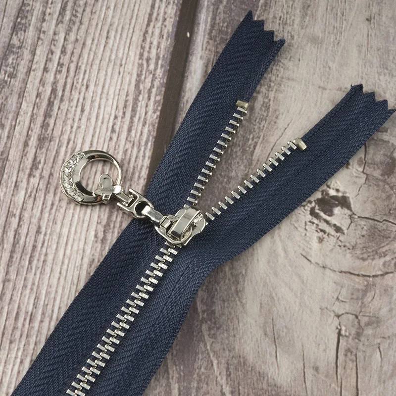 Navy ST Meetee, 3 шт., 11-25 см, 3#, металлическая молния, закрытый конец, золото, серебро, зуб, луна, тяга, молния, замок, сделай сам, сумка, одежда, Швейные аксессуары, ZA005 - Цвет: Navy ST