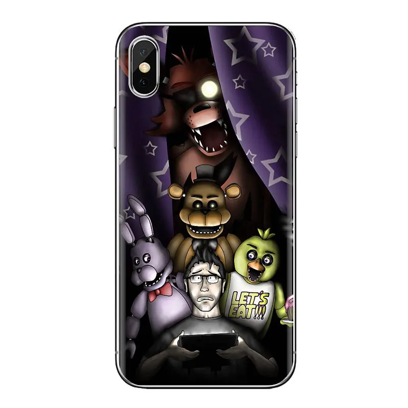 Для samsung Galaxy S2 S3 S4 S5 MINI S6 S7 edge S8 S9 Plus Note 2 3 4 5 8 Coque Fundas мягкие чехлы Five Nights At Freddy pizzeria |
