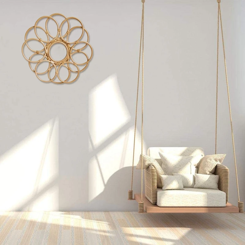 Рама из ротанга зеркальная декоративная рама настенные рамки винтажная для