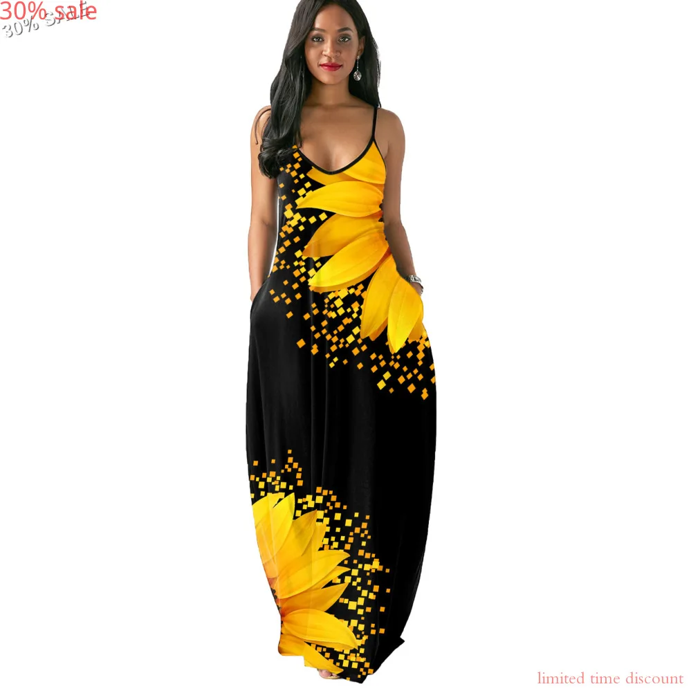 Осеннее платье для женщин одежда 2020 длинные платья макси без рукавов с круглым