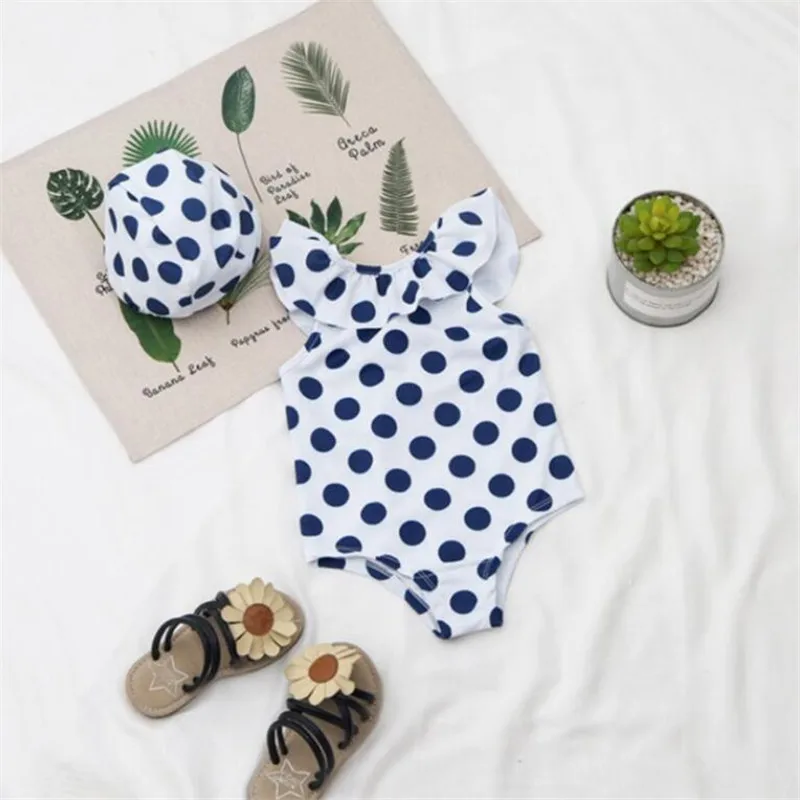 Weoneit/Боди для маленьких девочек бикини малышей купальник в горошек купальный