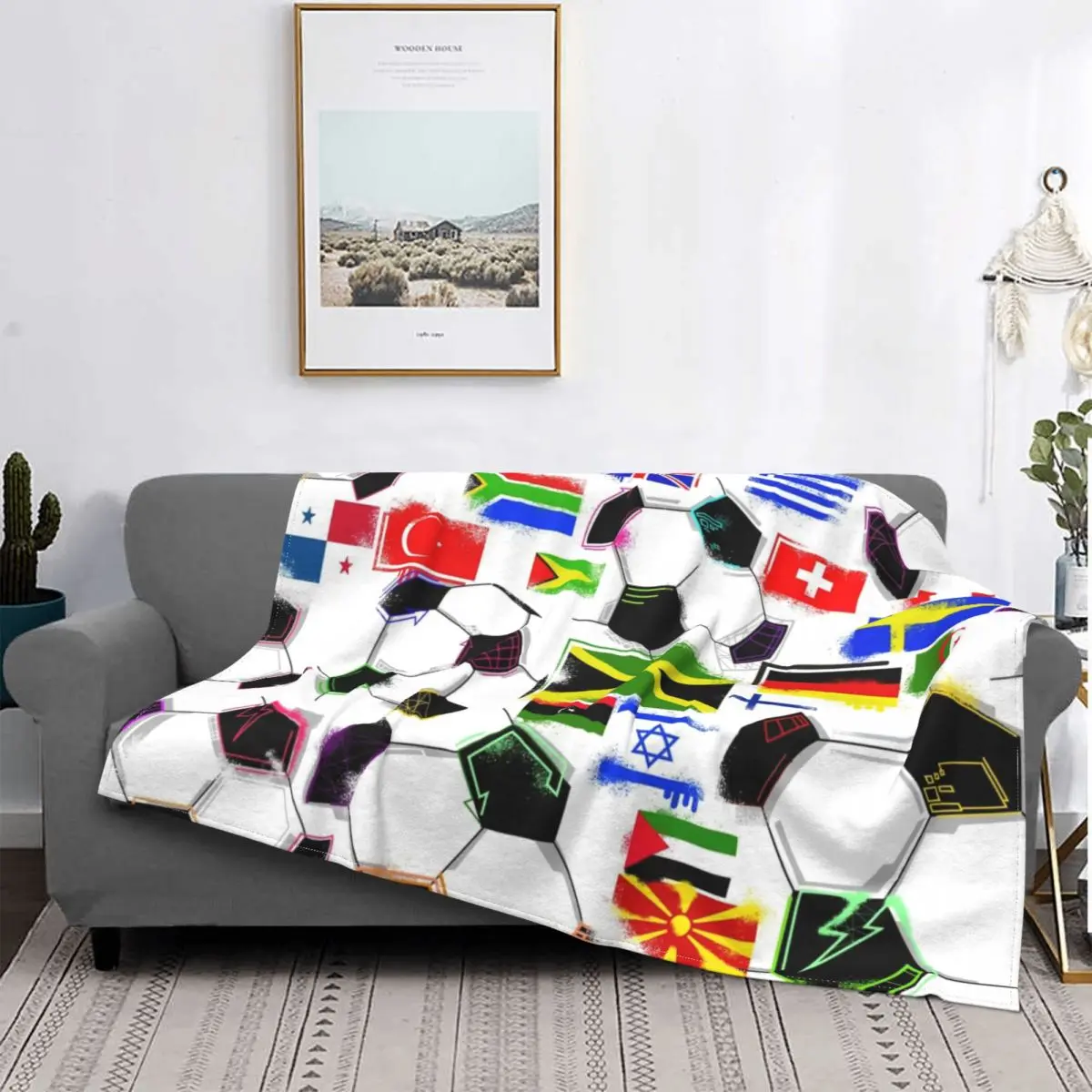 

Одеяло Globall для футбола 2022, спортивное плюшевое теплое Флисовое одеяло UltraSoft FlannelFleece, покрывало для дивана, покрывало, офисный подарок