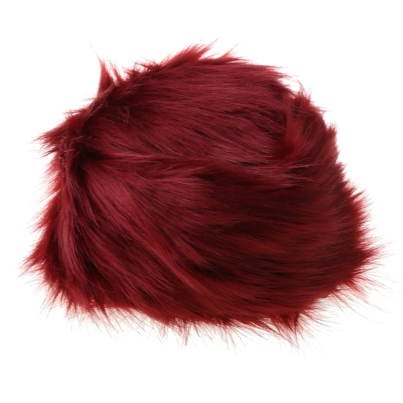 Шапка-ушанка Женская из искусственного лисьего меха зимняя русская K3NE |