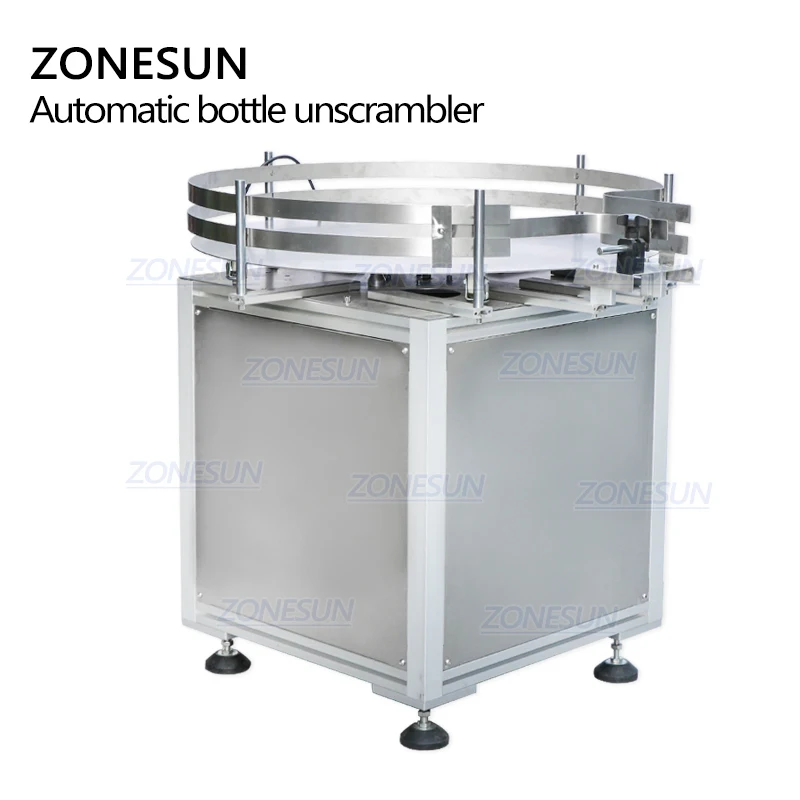 ZONESUN автоматический круглой вращающейся стеклянная бутылка для алкогольных