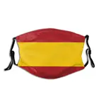 Маска для лица одноразовая для взрослых, респиратор с фильтром и защитой от пыли, с флагом Испании, испанским флагом Испании