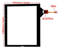 10 4 inch gt928 br10255r br fpc0002 capacitive universal digitizer for car dvd gps navigation multimedia touchscreen panel glass
