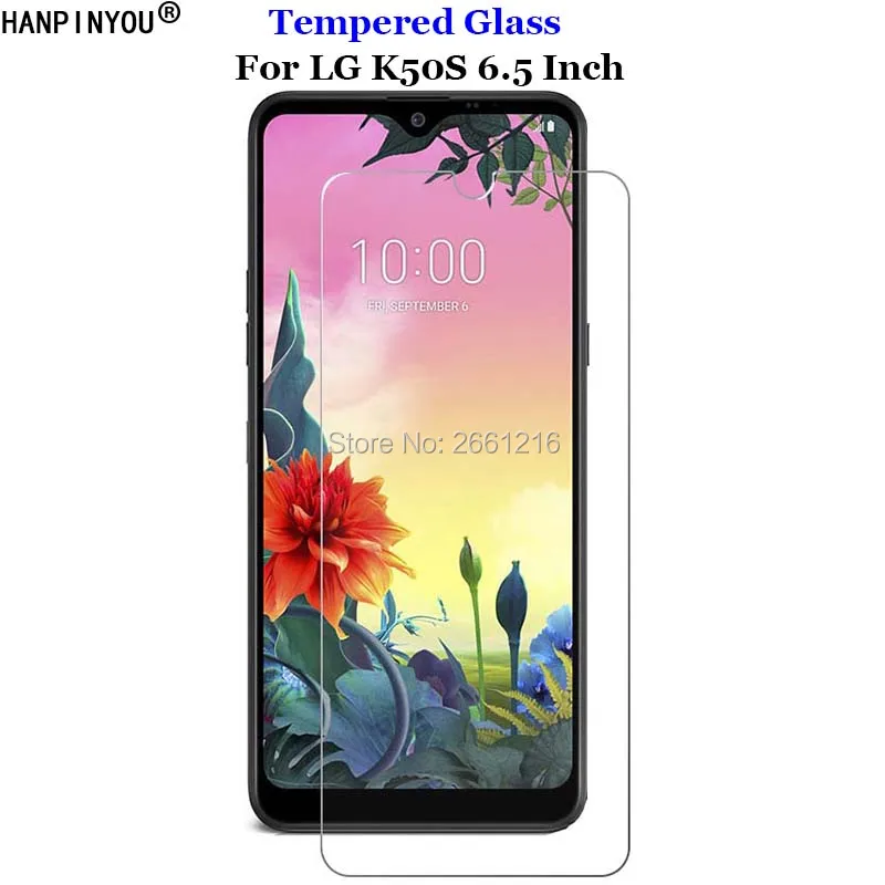 Для LG K50S 6 5 &quotпереднее жесткое прозрачное закаленное стекло 9H 2.5D Премиум