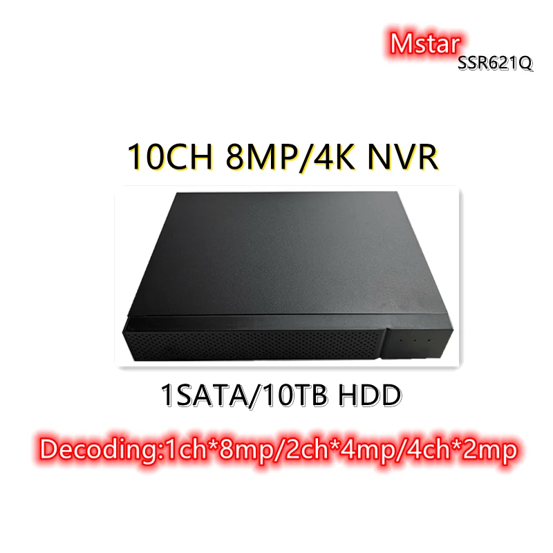 Gravador de Vídeo em Rede Nvr Max 10tb Hdd 8mp Smart ia Solução Mstar Unv Técnico 8ch – 9ch 10ch 4k