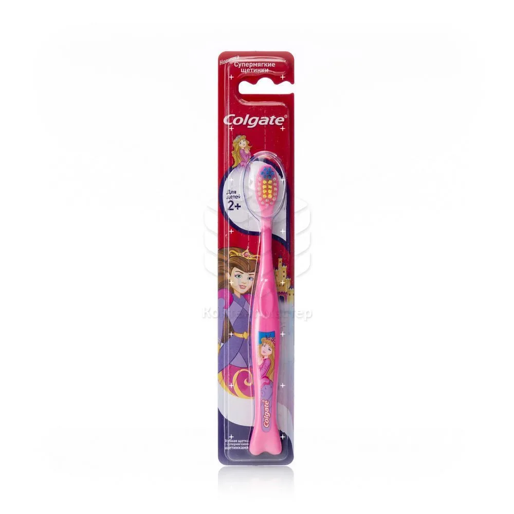 Детская зубная щетка Colgate супер мягкая 2+|Зубные щетки| |