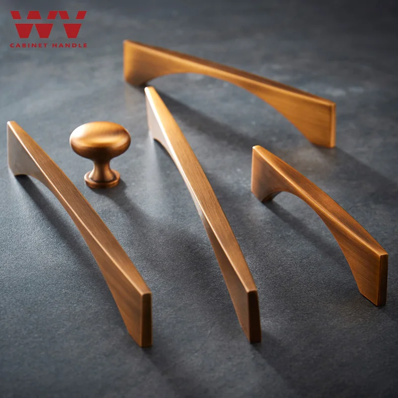 WV американские желтые бронзовые ручки для шкафов комода ящиков дверных ручек