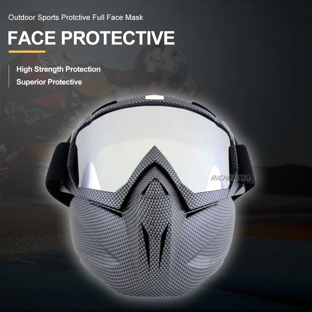 Пылезащитная маска на все лицо для велосипеда-внедорожника ветрозащитная