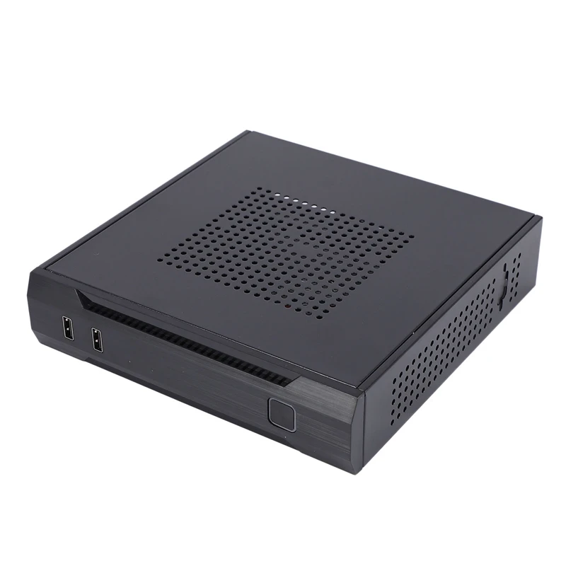 Мини ITX тонкий маленький корпус для компьютера с форм фактором HTPC 2 x USB2.0 12V 8A