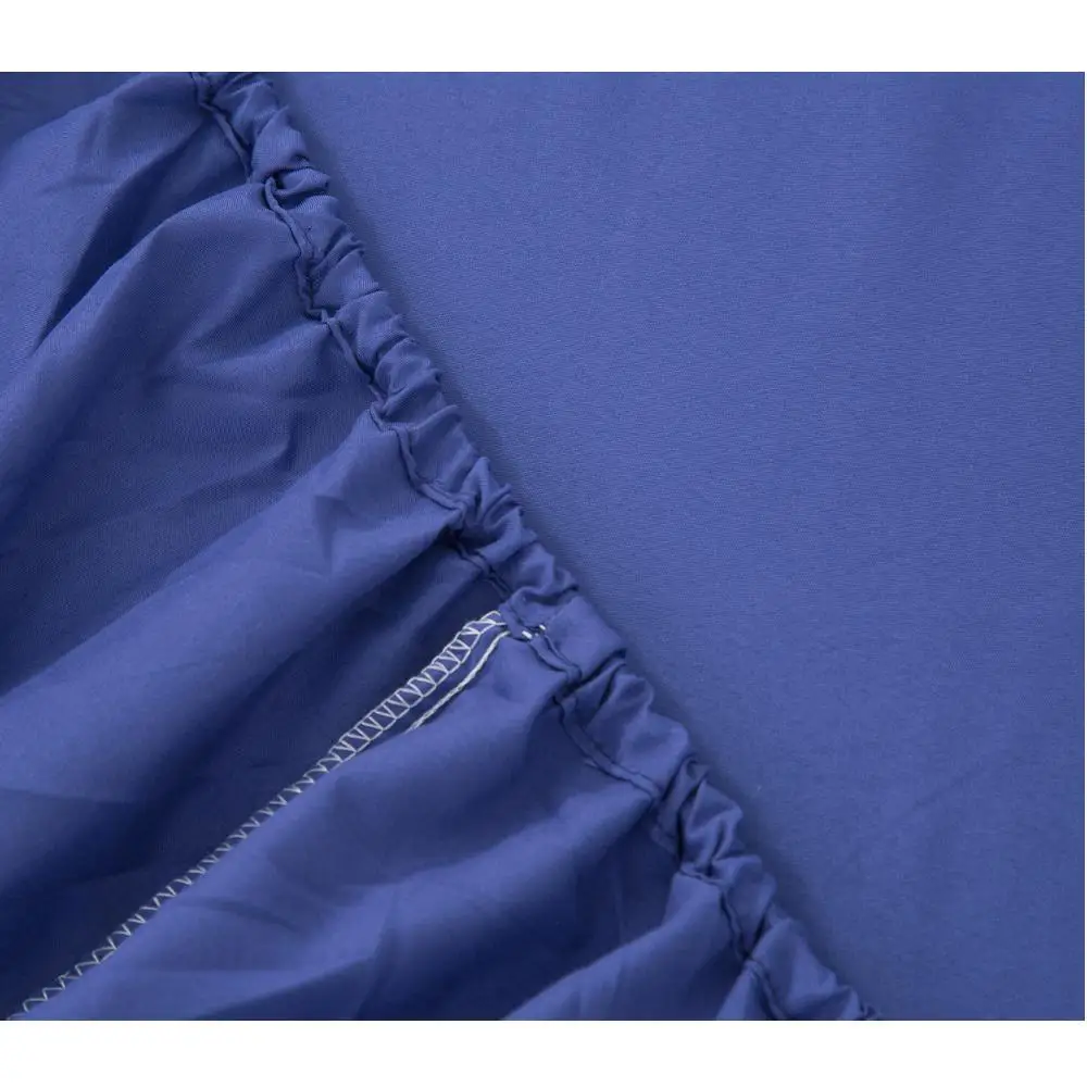 

28 Solid color soft polyester fabric fitted sheet mattress cover with elastic rubber band bed sheet