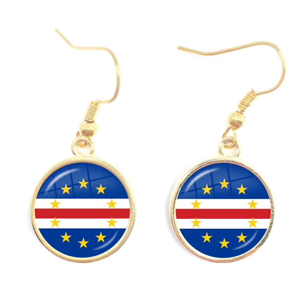 Женские Висячие серьги с национальным флагом Южной Африки Мозамбика Либерией