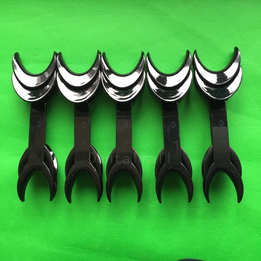 Лучшие 10 шт. черные зубные Двуглавые Т-образные интраоральные щеки губы