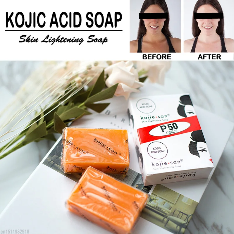Kojie San мыло для осветления кожи ручной работы Отбеливающее Kojic кислота