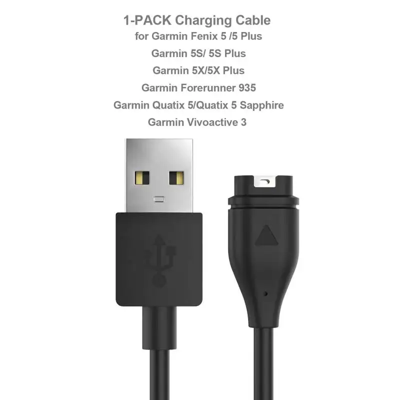 10 упаковок силиконовая Пылезащитная Заглушка с usb-кабелем для зарядки сменный металлический ремешок для часов Garmin Fenix 6/Fenix 5 Plus/Forerunner 935 - Цвет: 1 Charging Cable