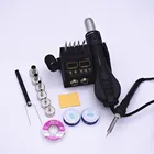 Паяльная станция 2 в 1 с термофеном для починки печатных плат, микросхем