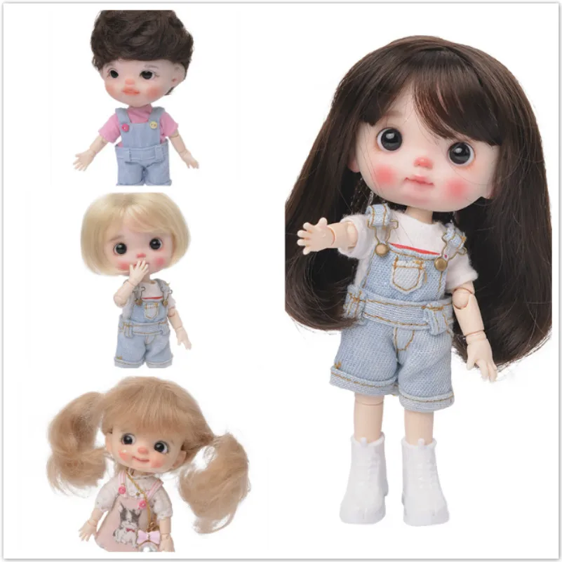 Кукла Aidolla moher/soft Wig 5 цветов красивая BJD 1/8 & Kurhn парик из мягкого волокна волосы Bob
