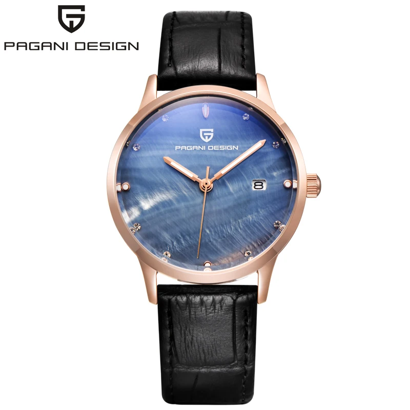 PAGANI Дизайн брендовые женские модные кварцевые часы водонепроницаемые 30 м корпус