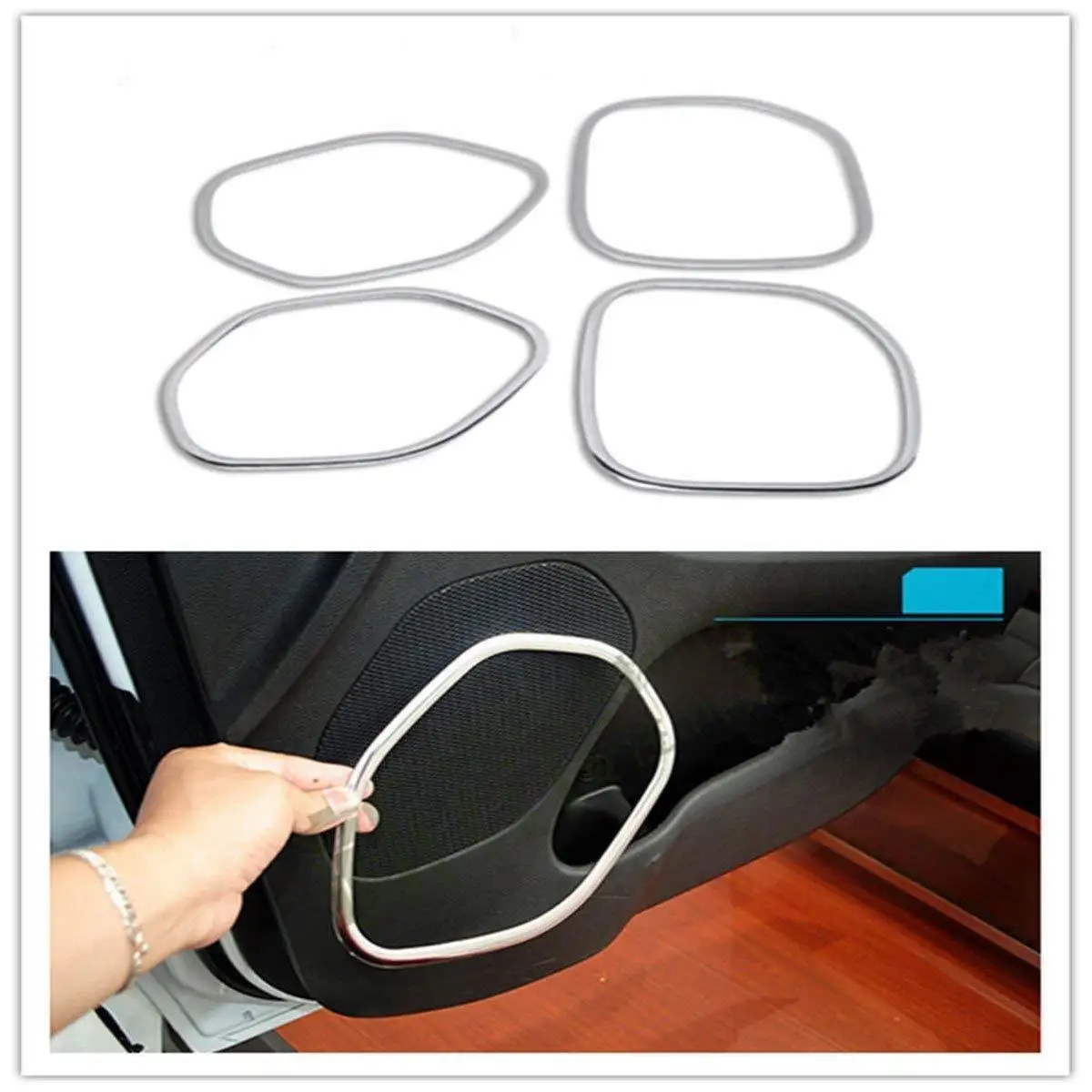 

4 шт. интерьерная Крышка для автомобильного динамика для Jeep Grand Cherokee 2011-2015