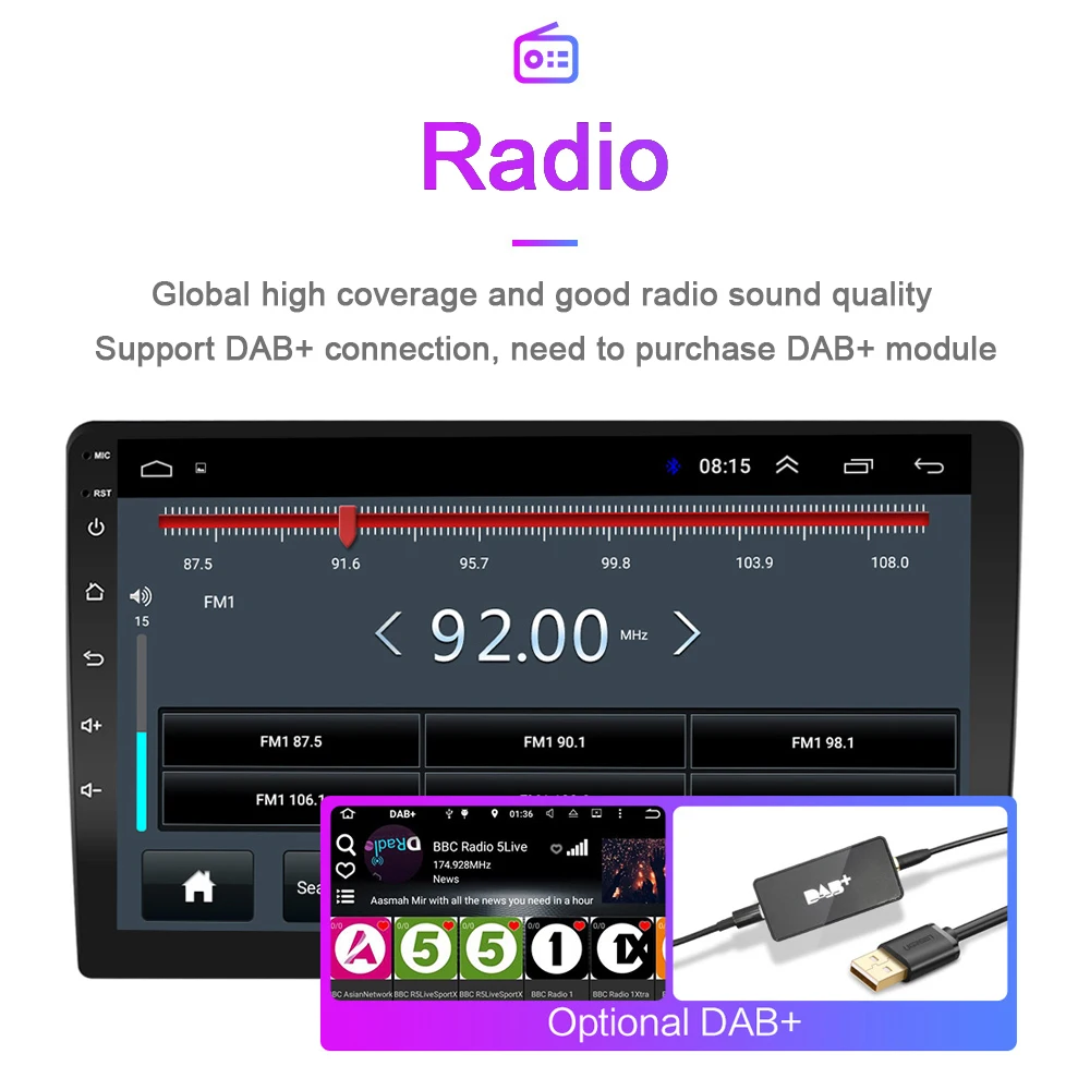 Автомагнитола 2 DIN Android GPS мультимедийный видеоплеер для Ford Focus 2004-2011 автомагнитола