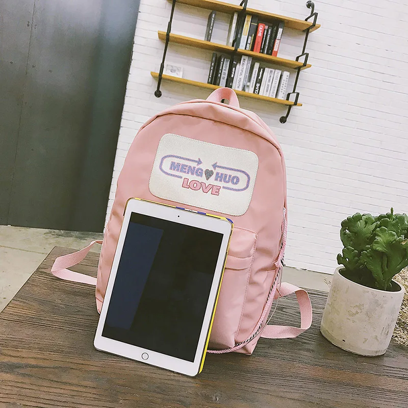2019 фирменный дизайн значок женский рюкзак модная школьная сумка для девочек