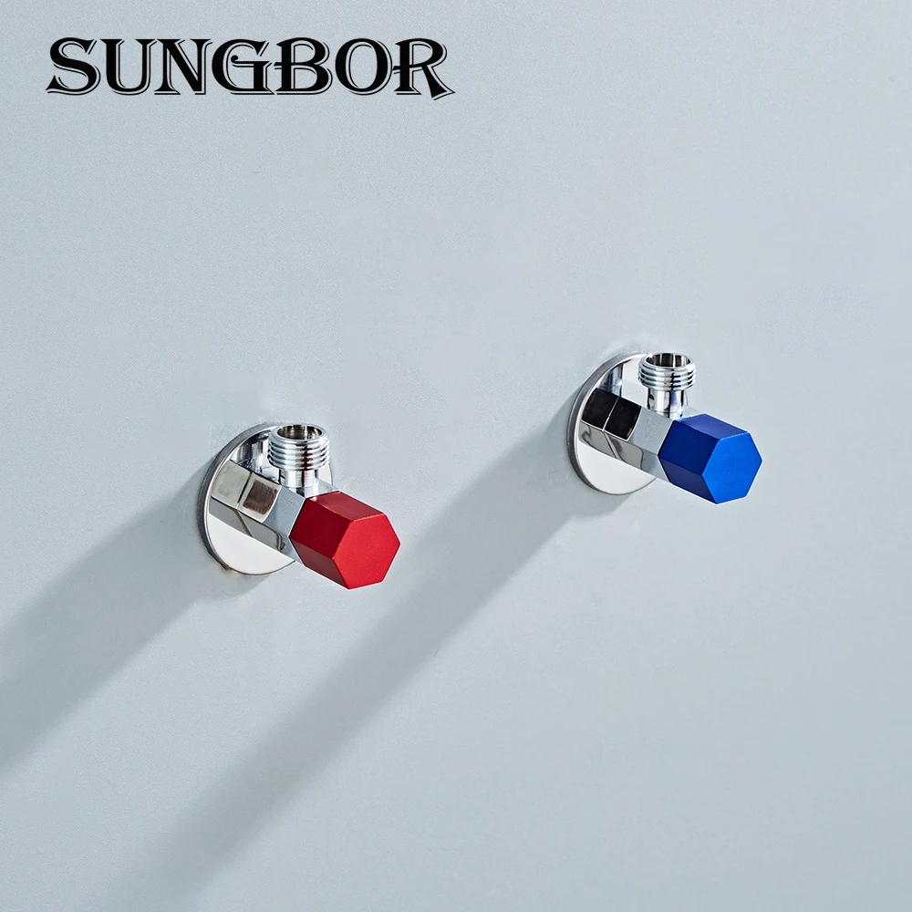 

Angle Valves SUS304 stainless steel valve Bathroom Accessories Angle Valve for Toilet Sink Thicken Triangular Valve Switch Water
