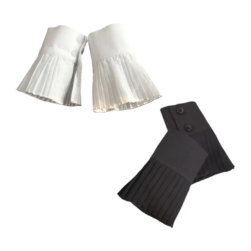 Декоративные плиссированные накладные манжеты в Корейском стиле ретро|Женские