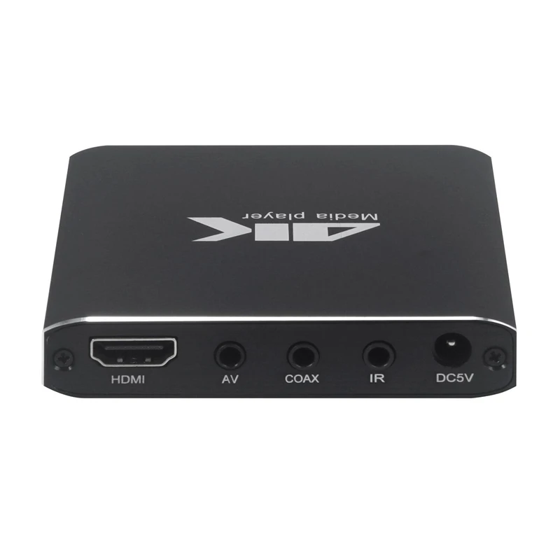 Мини 4K Full HD 1080P медиаплеер с поддержкой SD/USB/HDMI/AV/Auto Play UHK H.265/H.264/VP9(EU
