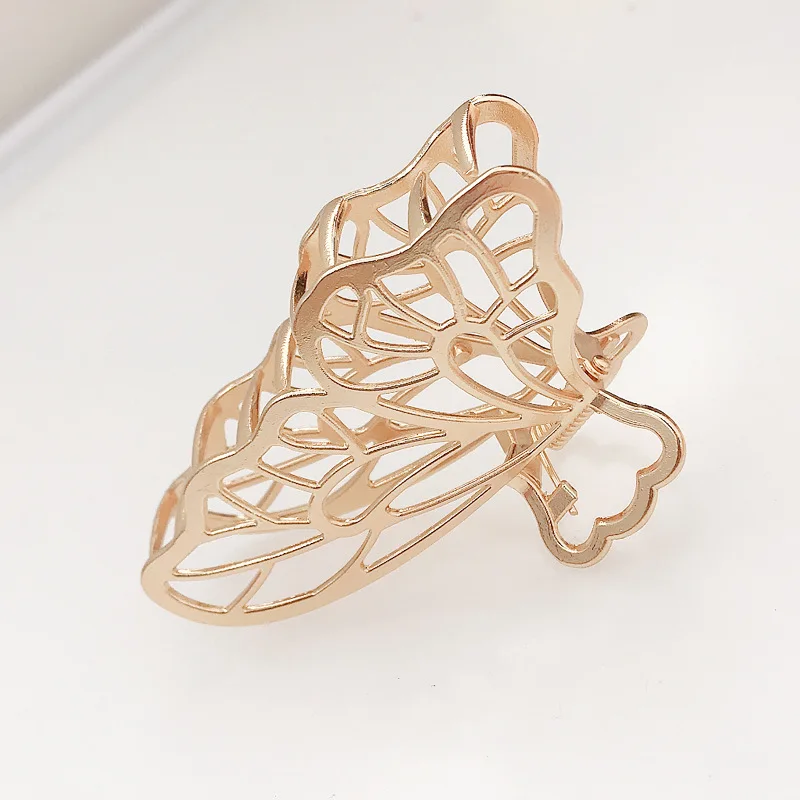 Новые модные экстравагантные большие листья геометрический коготь для волос