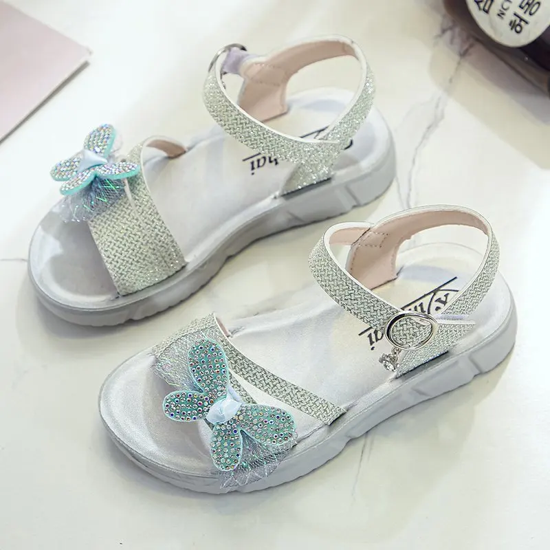

Girls sandals 2021 new summer girls' children's shoes Princess shoes children's soft shoes.