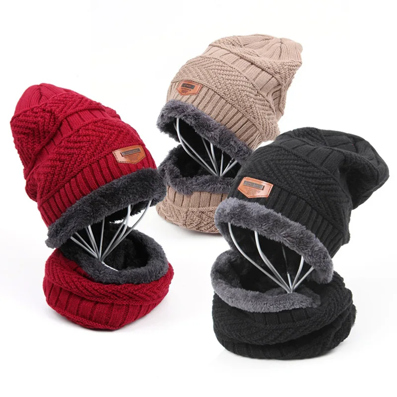 Зимняя детская шапка Детский комплект из шарфа детский вязаный крючком теплый