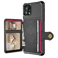 for apple iphone 12 11 pro max mini case credit card pu leather flip wallet photo holder hard back cover for iphone 11 max 2019