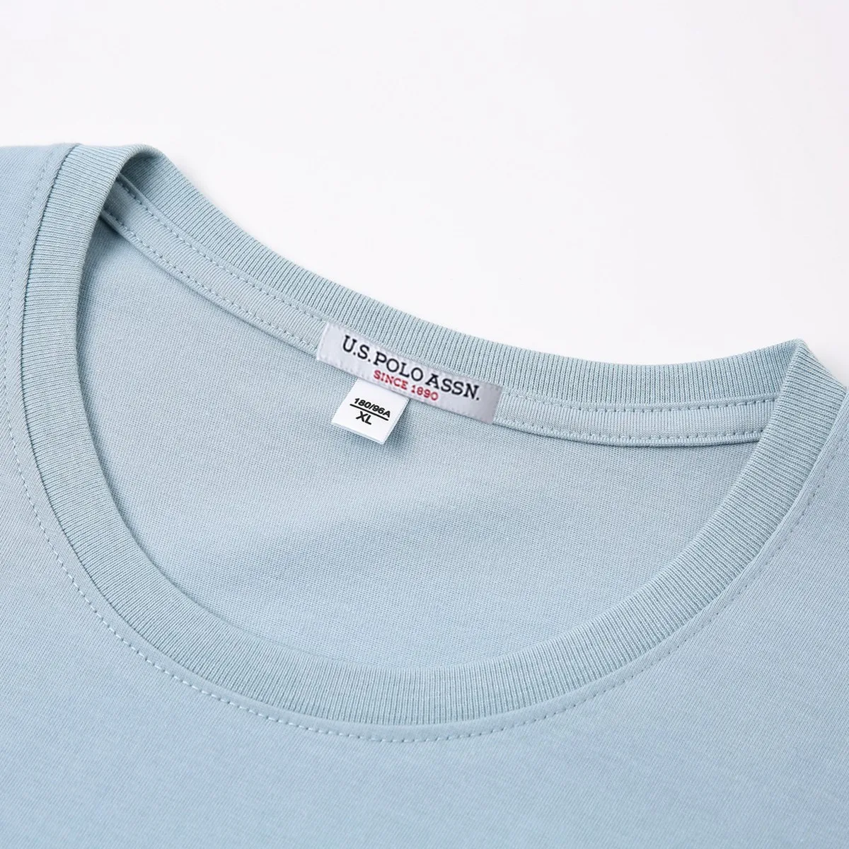 Polo Assn. Футболка-поло мужская с круглым вырезом модная Свободная рубашка из 100%