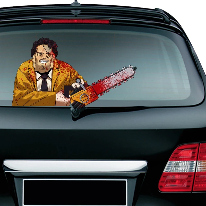 

Halloween Horror Series Car Stickers Rear Windshield Decals Auto Waving Sticker Car Styling Rear Window Wiper Sticker