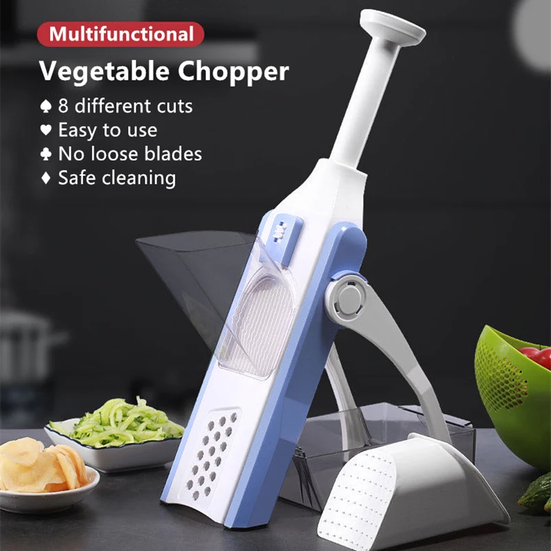 Multi Purpose 5 in 1Shredder Cutter Vegetable Slicer Artifact Shred Slice Fruit Potato Peeler Kitchen Accessories Manual Slicers | Дом и сад