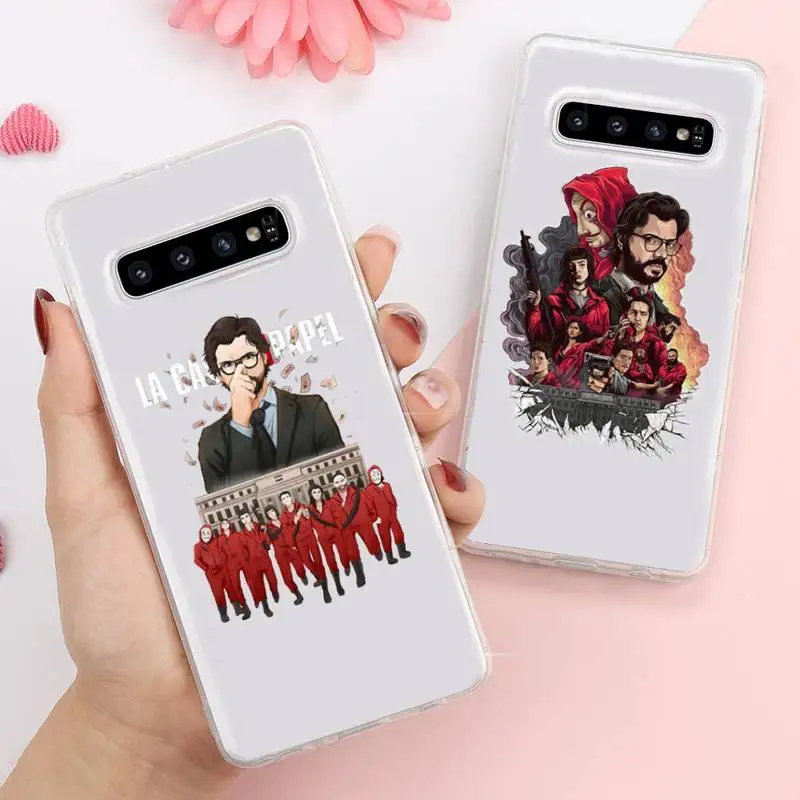 

La Casa de papel Money Heist House Phone Case Transparent For Samsung Galaxy A S Note 9 10 51 50 71 70 80 20 21 30s ultra plus
