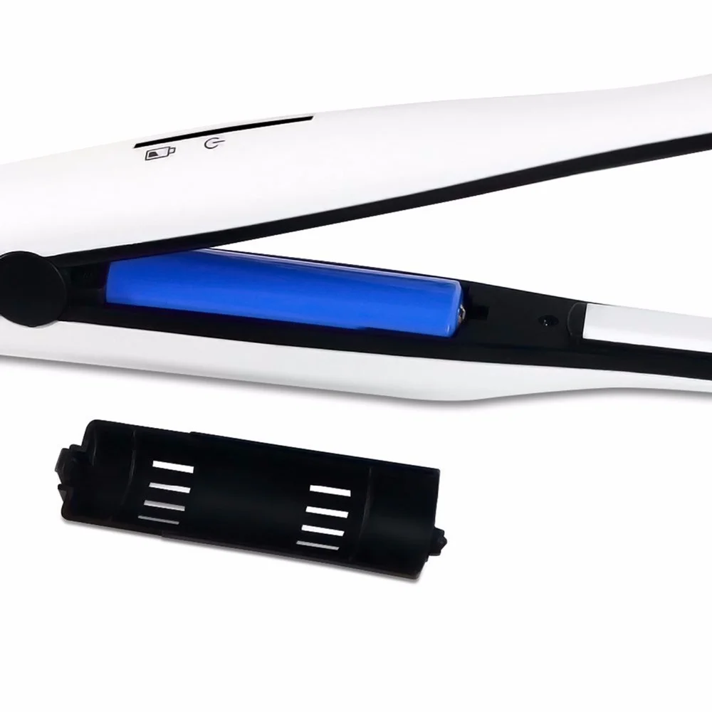 

Mini Ceramic Hair Straightener Iron Curler Li-ion Rechargeable Battery Portable Travel Hair Straightening Irons