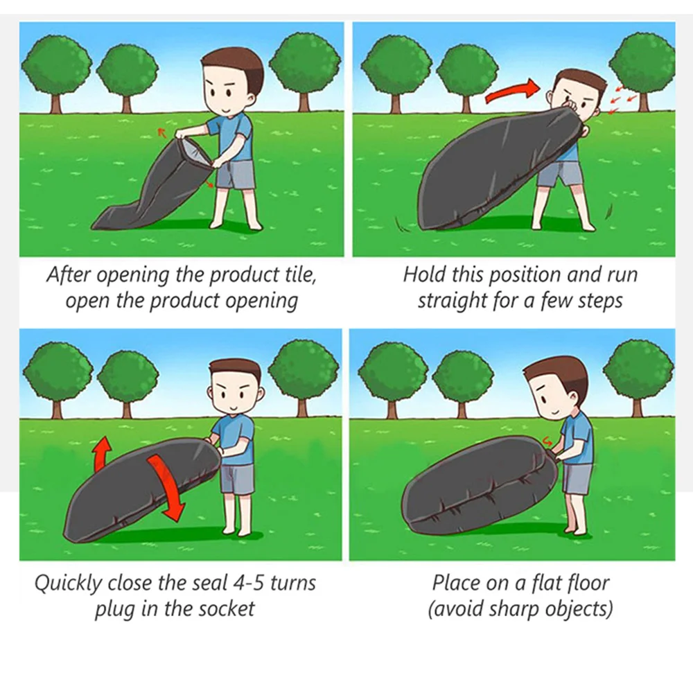 

Outdoor Inflatable Air Sofa Beach Camping Lazy Portable Sleeping Bag