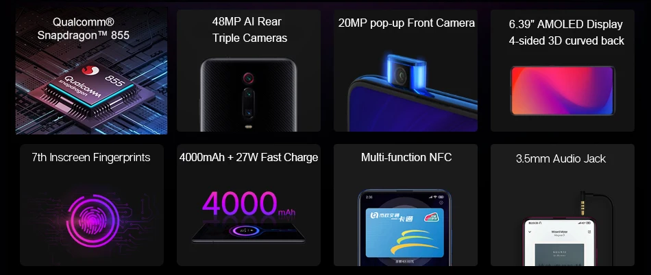Смартфон Xiaomi Redmi K20 Pro с глобальной ПЗУ, 12 Гб, 512 ГБ, Snapdragon 855 Plus, 48 Мп+ 20 Мп камера, 4000 мАч, 6,39 дюйма, AMOLED экран