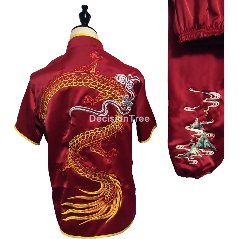 

2021 kung fu uniform chinese traditional clothing women men tai dance costume wutang clan wushu hanfu warrior costume exercise