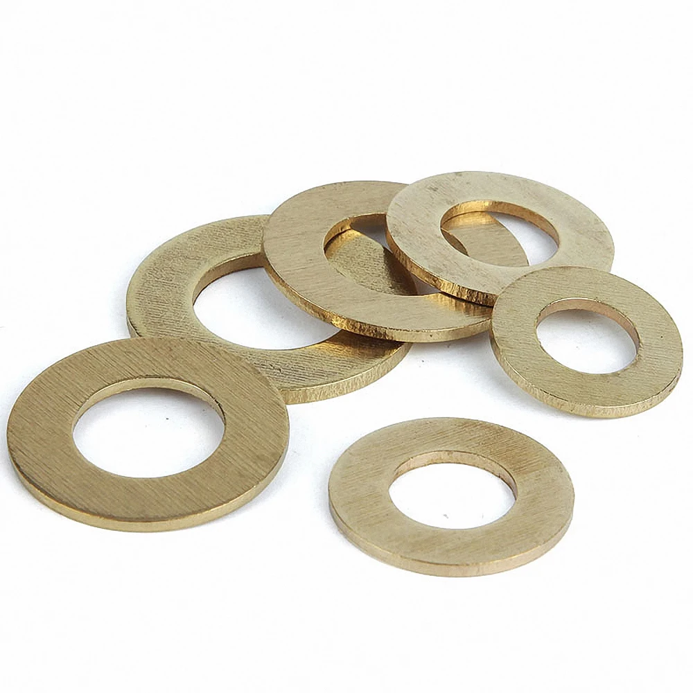 2-100pcs GB97 DIN125 Solid Brass Flat Washer Plain Gasket Pad Seal Ring M2 M2.5 M3 M4 M5 M6 M8 M10 M12 M14 M16 M18 M20 | Обустройство