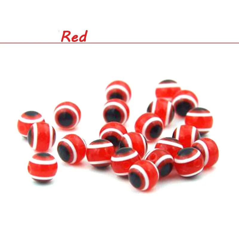 Бусины для рыбалки 50 шт./лот рыболовный глаз 6 мм 8 пять цветов снасти Каролины