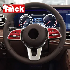 Для Mercedes Benz A B C E CLA GLE GLC CLS GLS GLB Class W177 W205 W213 C118 W167 наклейка на рулевое колесо накладка