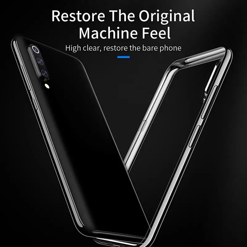 Essager Mobile Phone Cover Fully Transparent Protective Clear Case For Xiaomi mi 9 t 9t SE 8 lite Mix 3 2 2S A1 A2 Redmi 7 6 6A