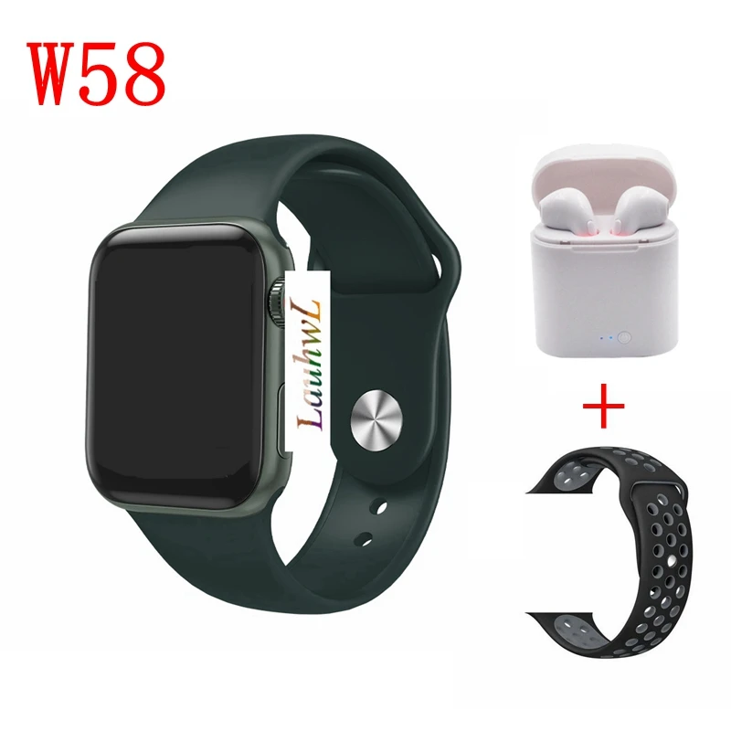IWO 8 pro умные часы W58 40 мм 1:1 сердечного ритма музыка полный сенсорный фитнес трекер