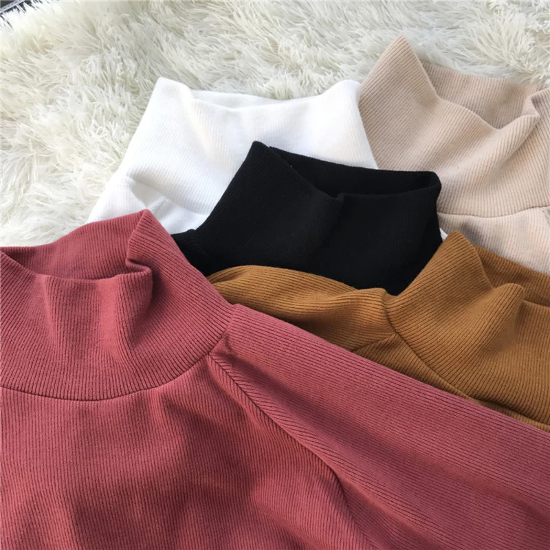 Женский вязаный свитер-водолазка с длинным рукавом летучая мышь | Женская одежда