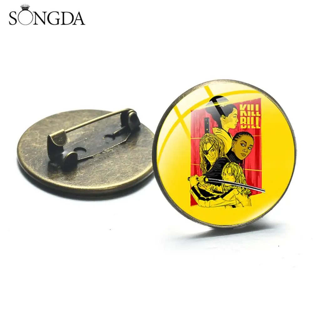 Классические значки с постером из фильма Убить Билла индивидуальная Женская