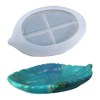 diy crystal epoxy mold leaf storage tray household dishes decoration silicone resin product model spot wholesale